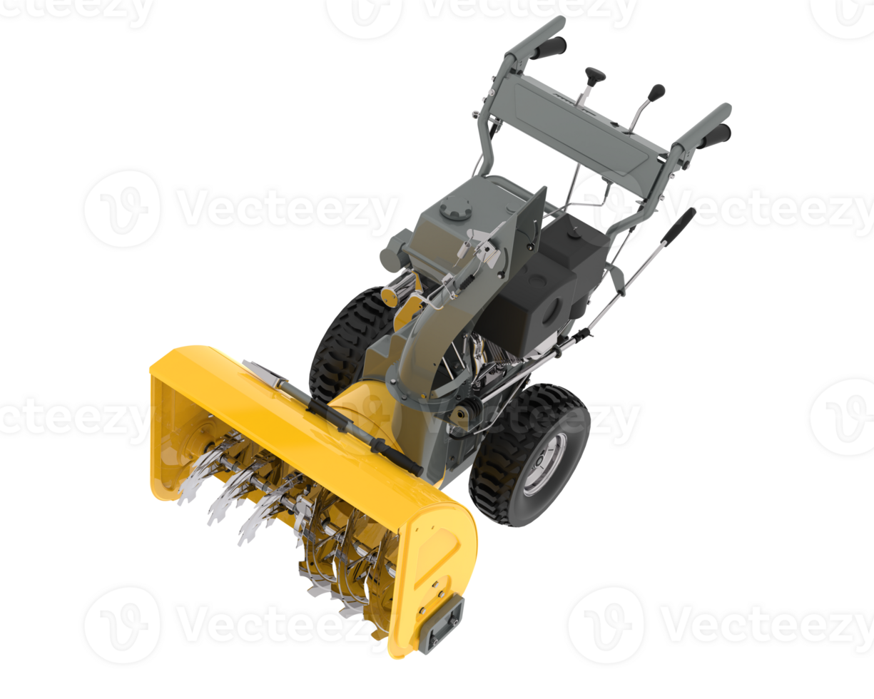 Gardening machinery isolated on background. 3d rendering - illustration png