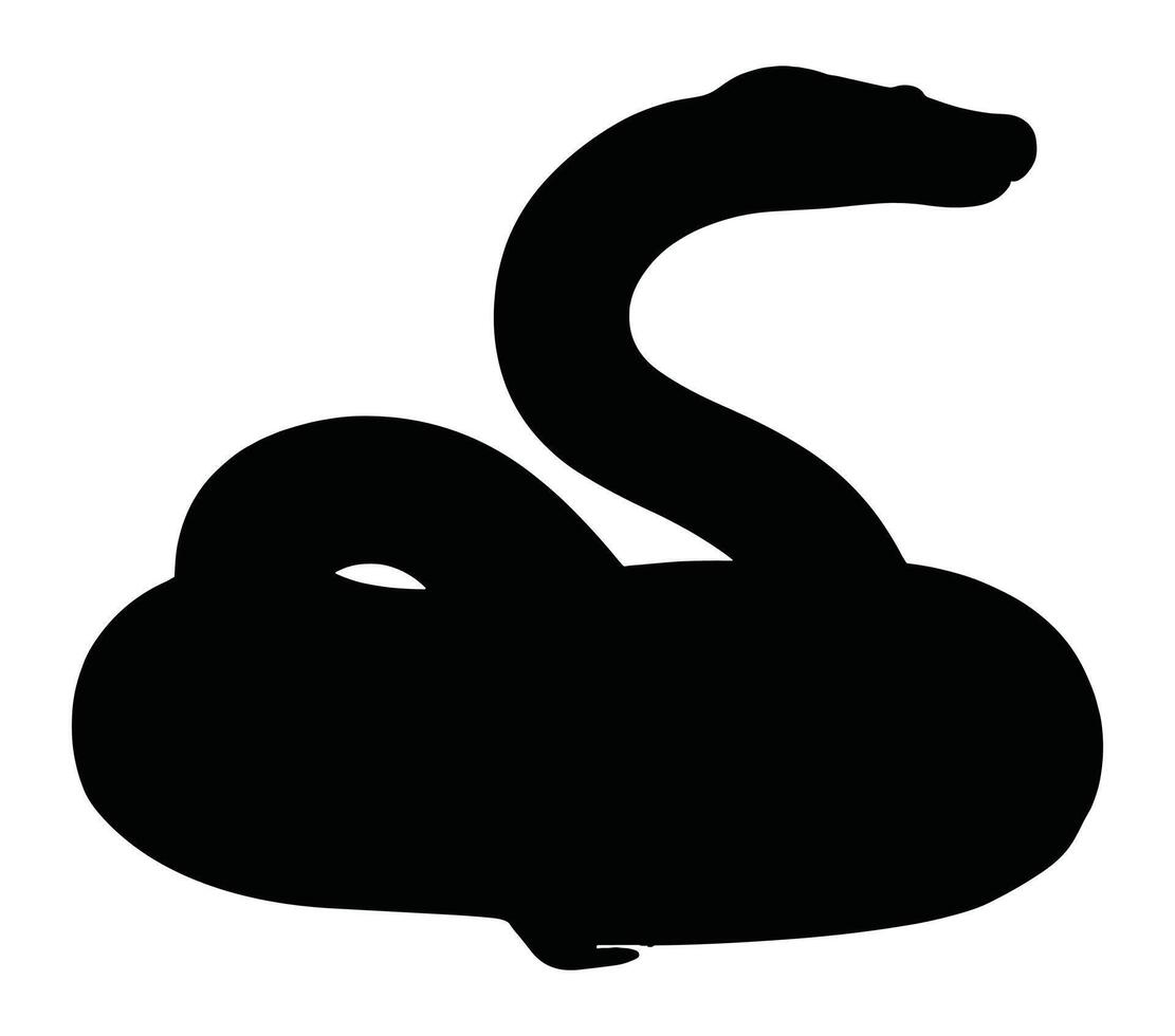 African rock python silhouette icon. Vector image. 37368451 Vector Art ...