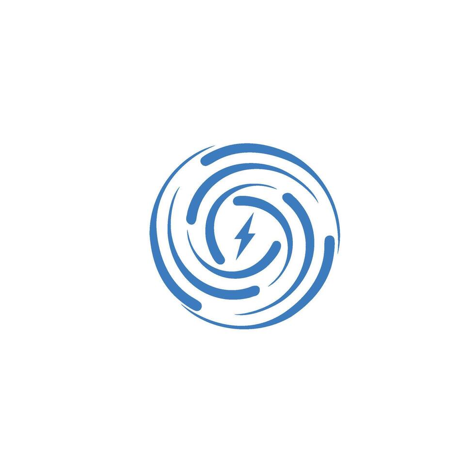 Logo Light Energy Circle Vector