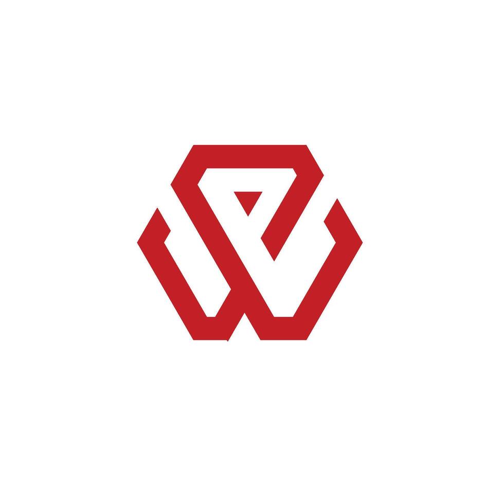 Logo Letter WP food stalls Vector