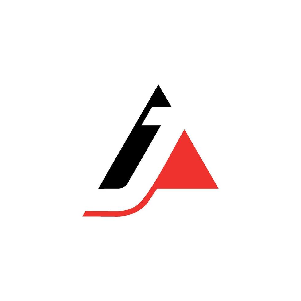 Letter AJ Initial Logo Vector