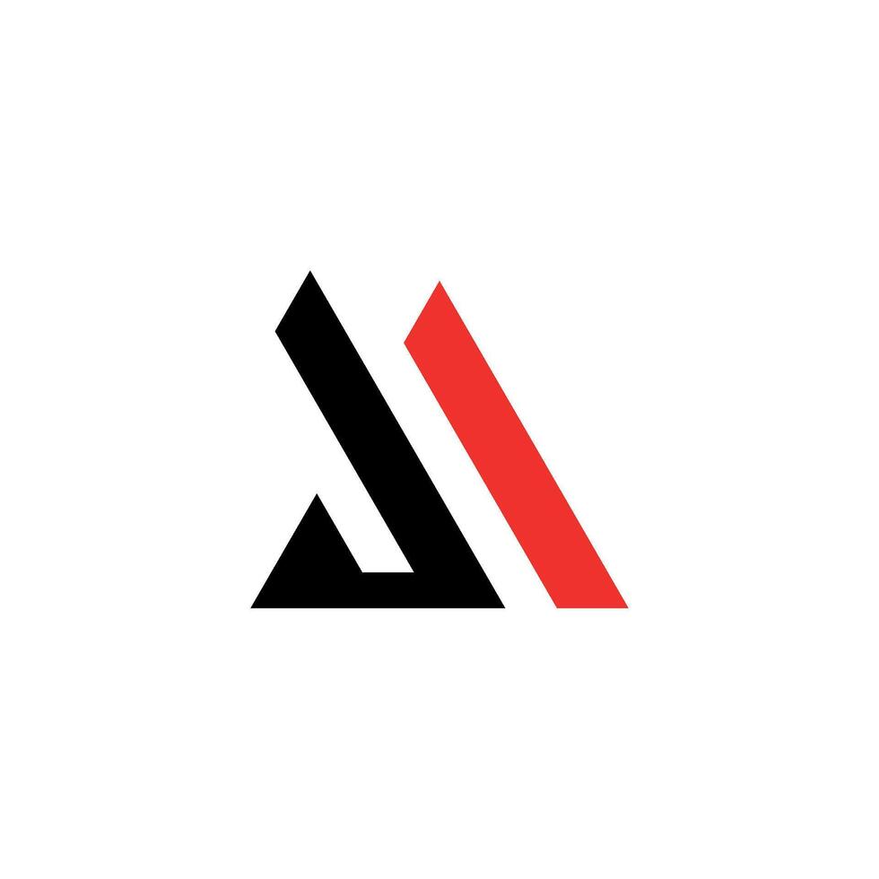 Letter AJ Initial Logo Vector