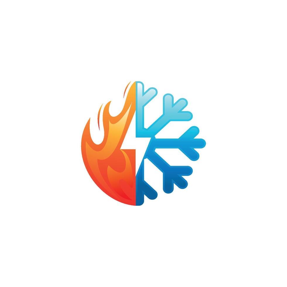 fuego agua logo vector