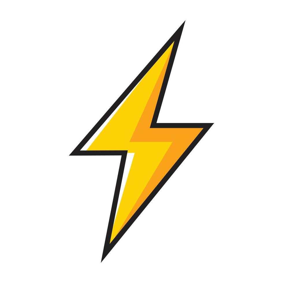 Lightning bolts icon. vector