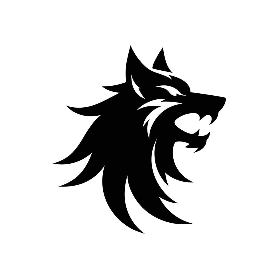 Wolf Logo Design Icon Symbol Vector Illustration