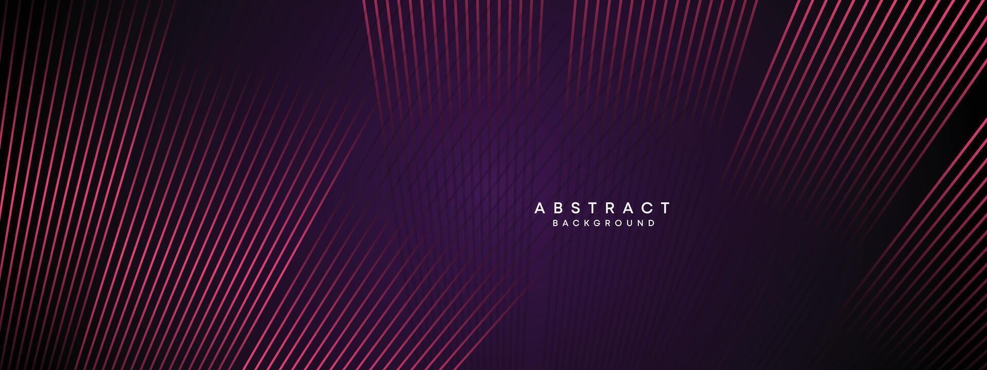 Abstract Dark Purple and Pink Waving circles lines Technology Background. gradient with glowing lines shiny geometric shape and diagonal, for brochure, cover, poster, banner, website, header vector