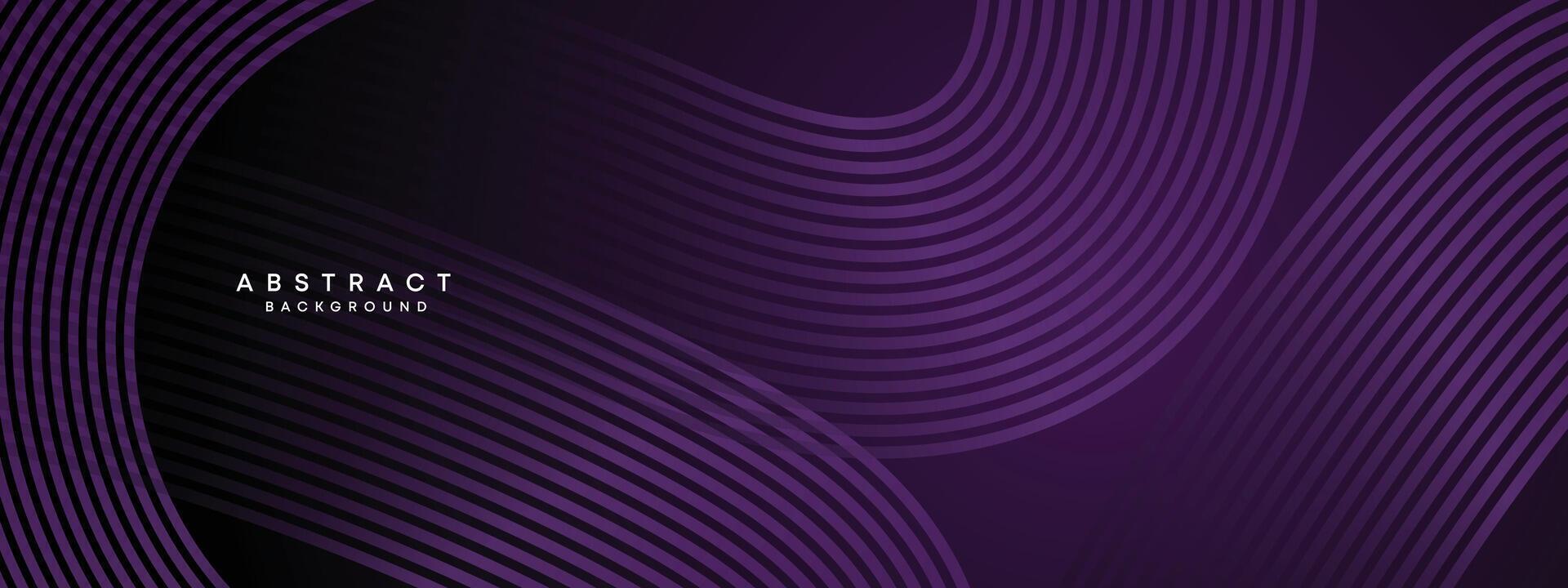 Abstract Dark Purple and Pink Waving circles lines Technology Background. gradient with glowing lines shiny geometric shape and diagonal, for brochure, cover, poster, banner, website, header vector