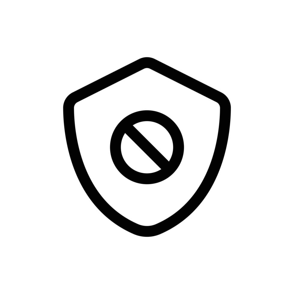 bloquear proteger icono en de moda contorno estilo aislado en blanco antecedentes. bloquear proteger silueta símbolo para tu sitio web diseño, logo, aplicación, ui vector ilustración, eps10.