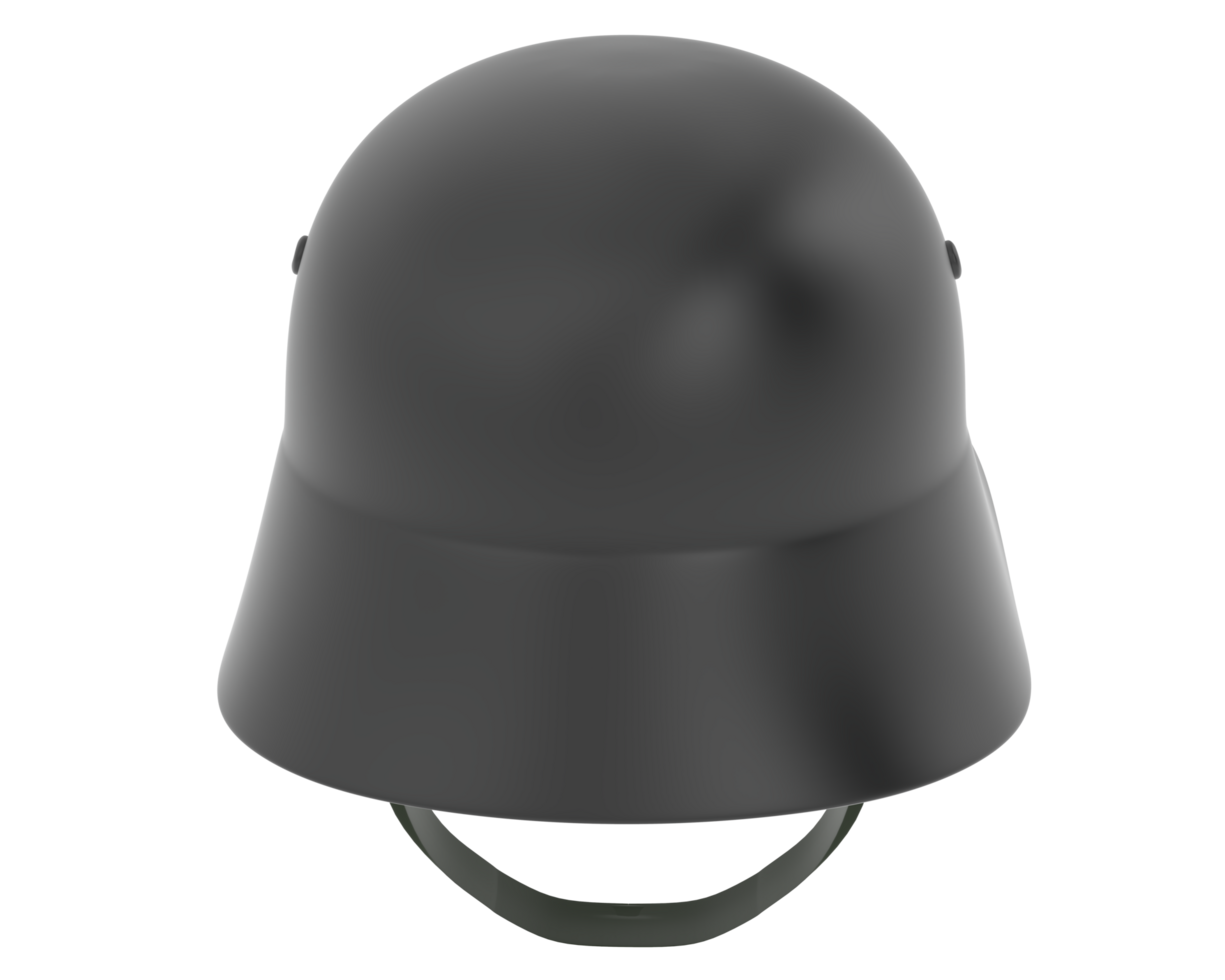 War helmet isolated on background. 3d rendering - illustration png