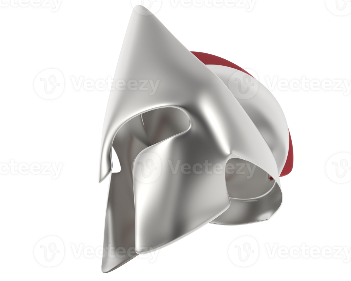 Gladiator helmet isolated on background. 3d rendering - illustration png