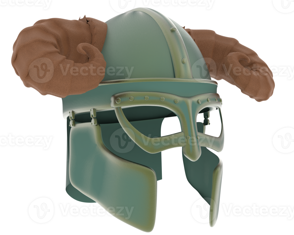 Gladiator helmet isolated on background. 3d rendering - illustration png