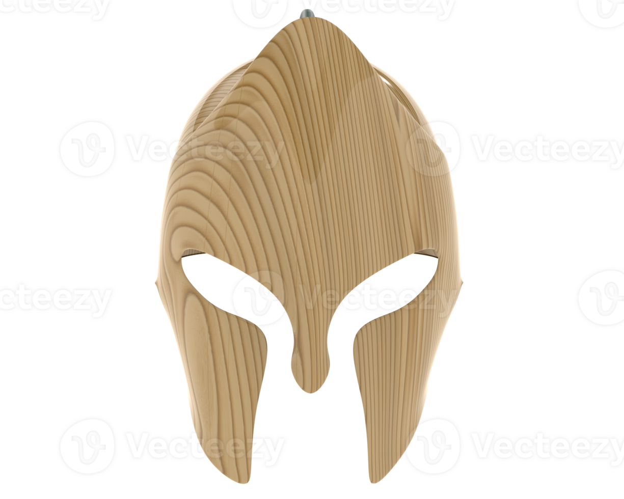 Medieval helmet isolated on background. 3d rendering - illustration png