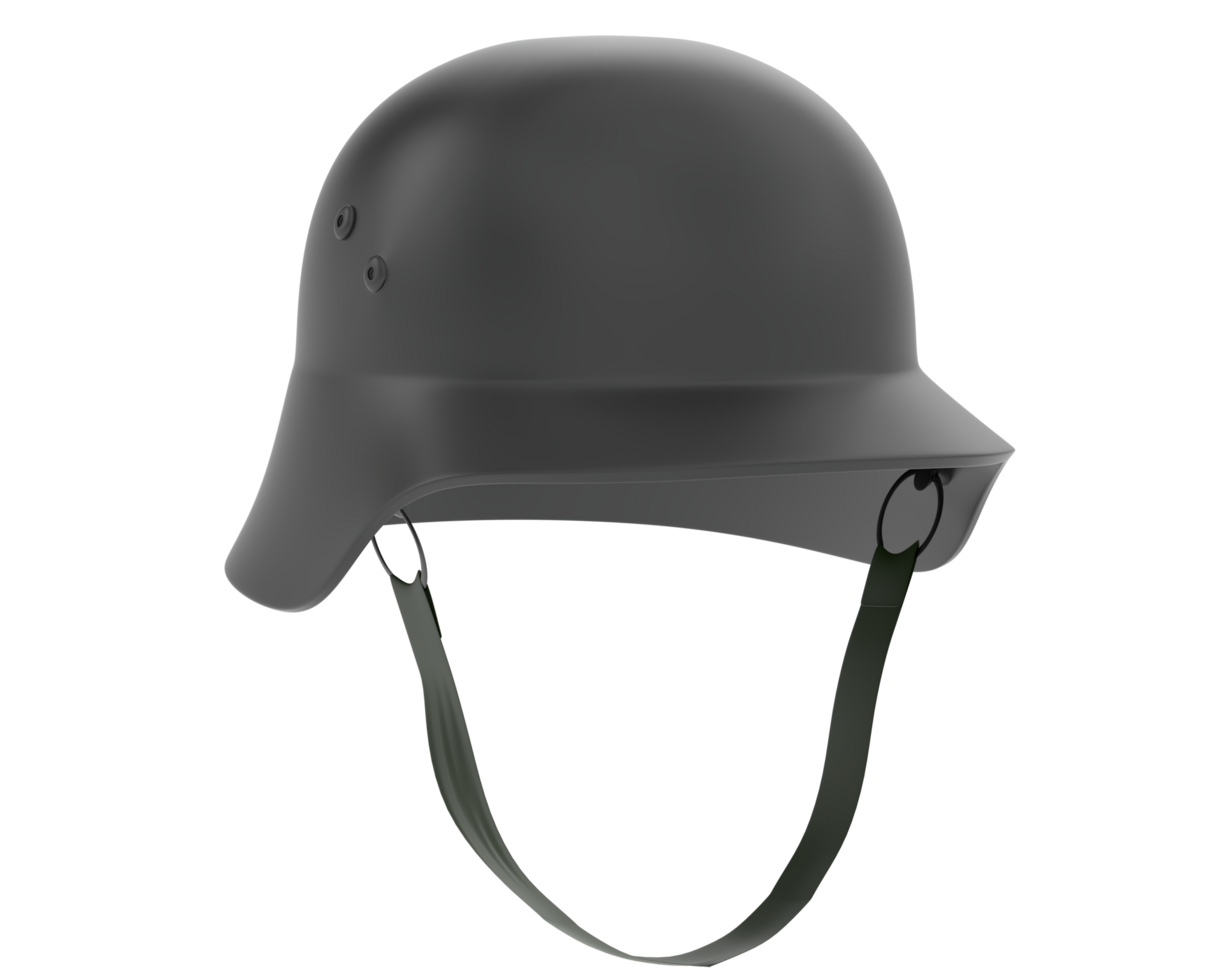 War helmet isolated on background. 3d rendering - illustration png