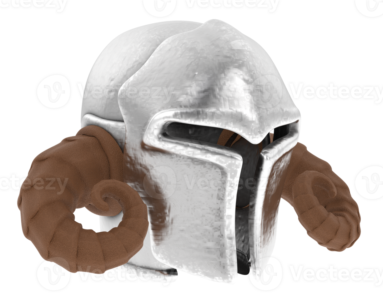 gladiador casco aislado en antecedentes. 3d representación - ilustración png