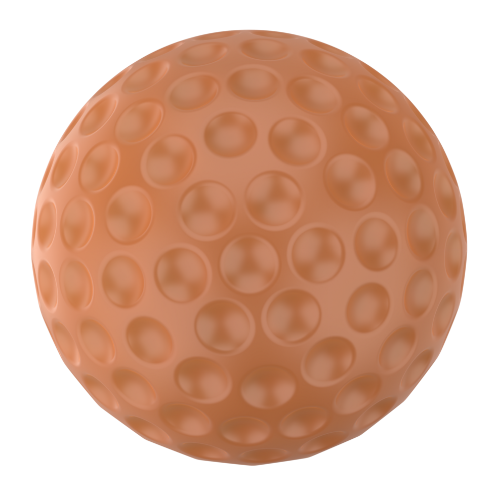 Golf ball isolated on background. 3d rendering - illustration png