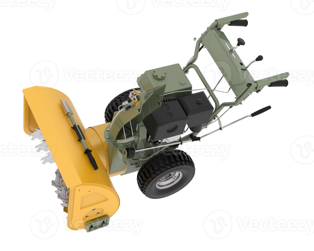 Gardening machinery isolated on background. 3d rendering - illustration png
