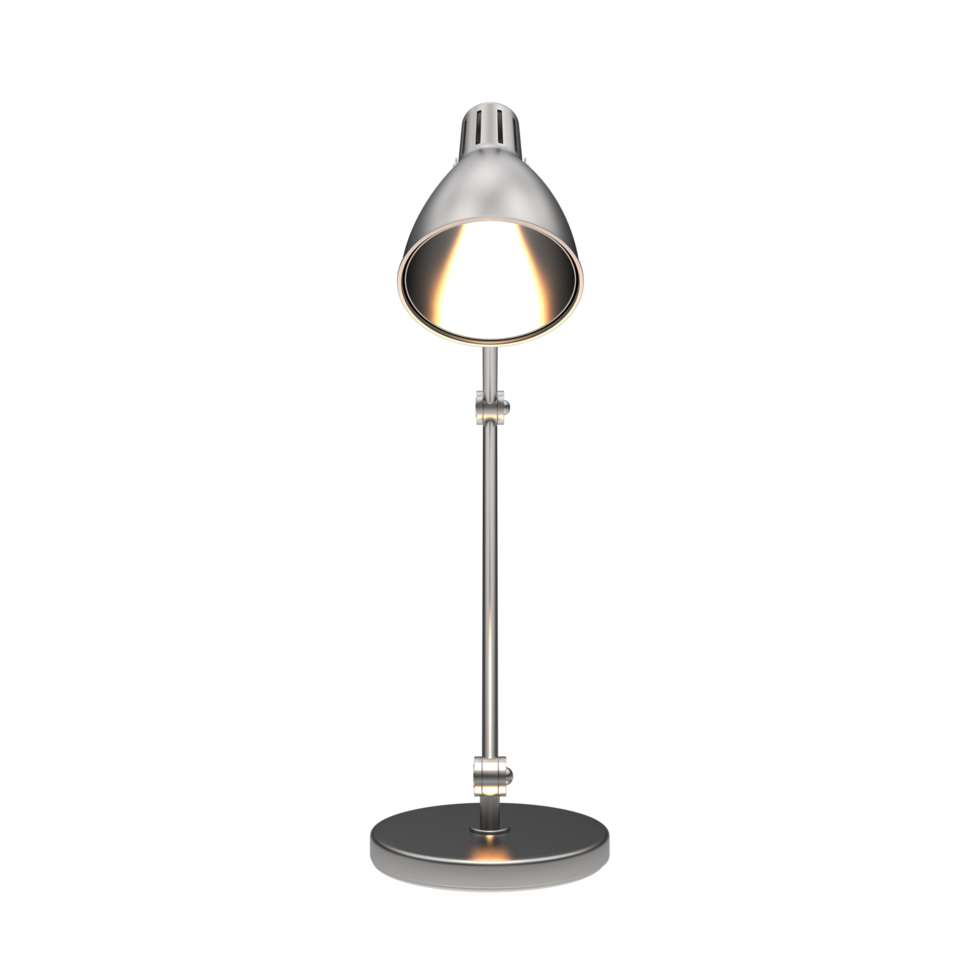 Modern desk lamp isolated on background. 3d rendering - illustration png