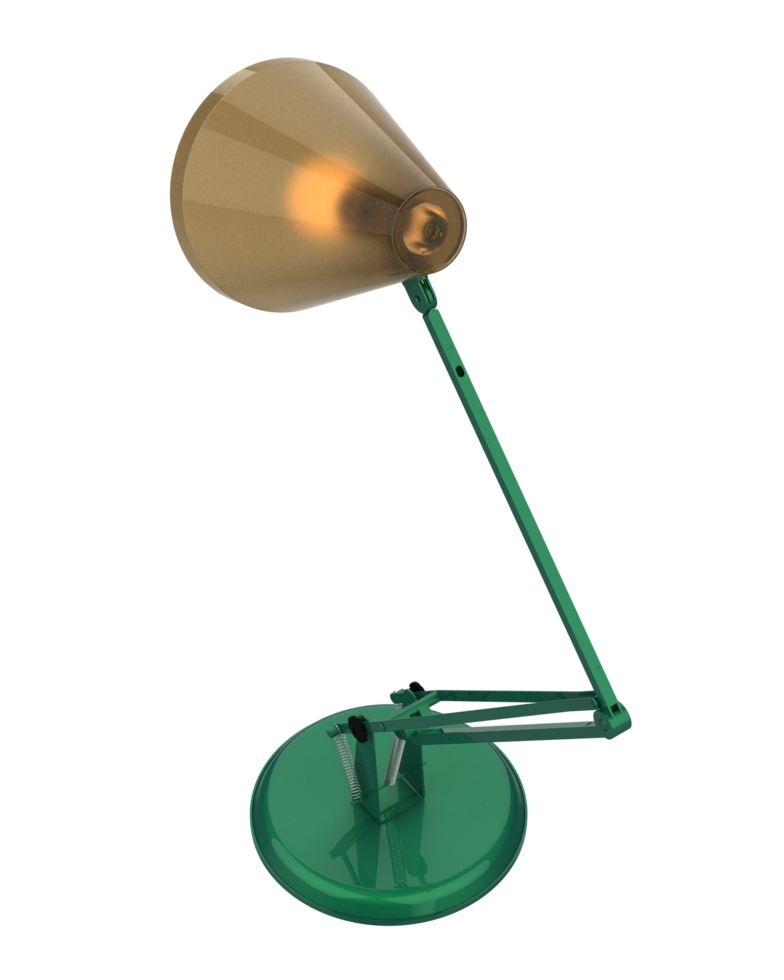 Modern desk lamp isolated on background. 3d rendering - illustration png