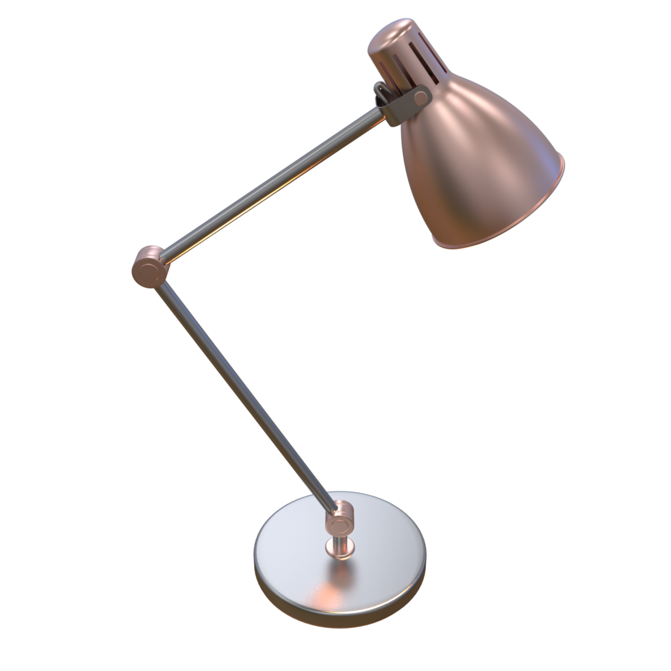 Modern desk lamp isolated on background. 3d rendering - illustration png