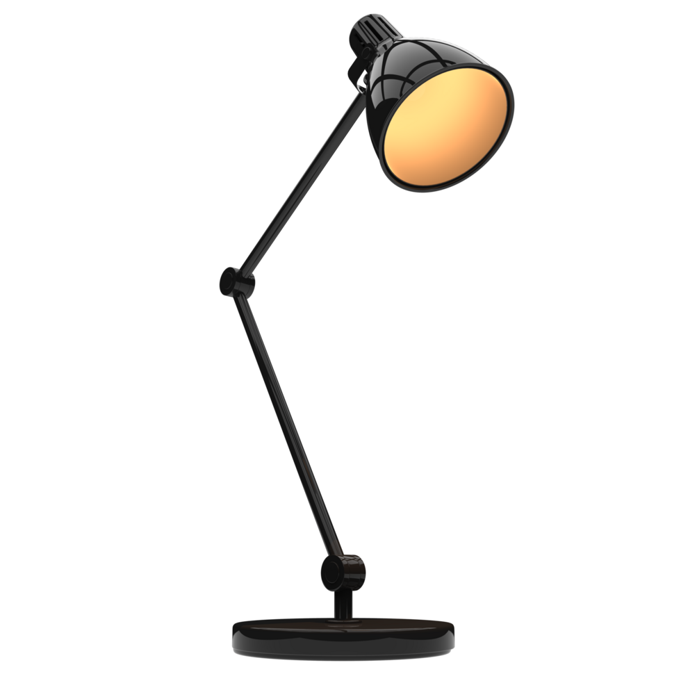 Modern desk lamp isolated on background. 3d rendering - illustration png