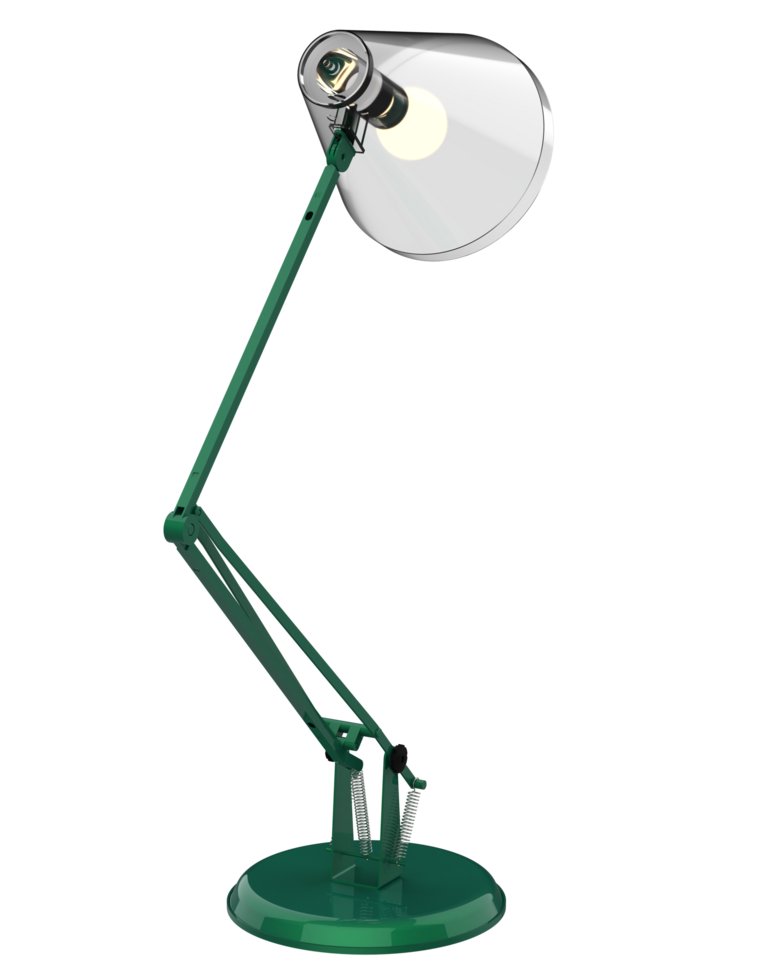 Modern desk lamp isolated on background. 3d rendering - illustration png