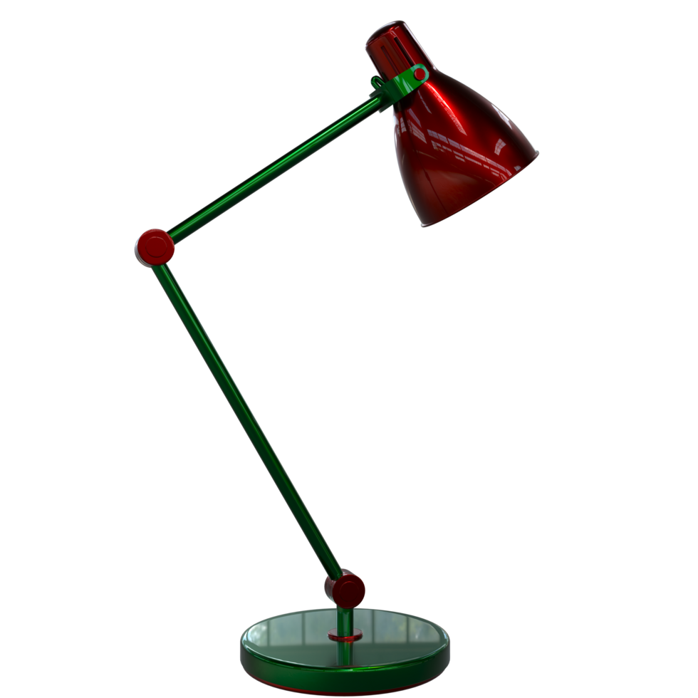 Modern desk lamp isolated on background. 3d rendering - illustration png