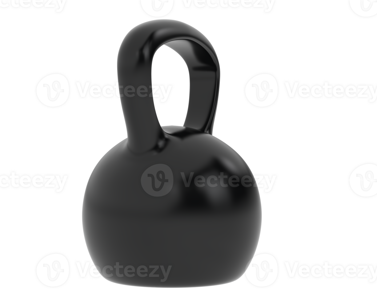 kettlebell isolé sur Contexte. 3d le rendu - illustration png