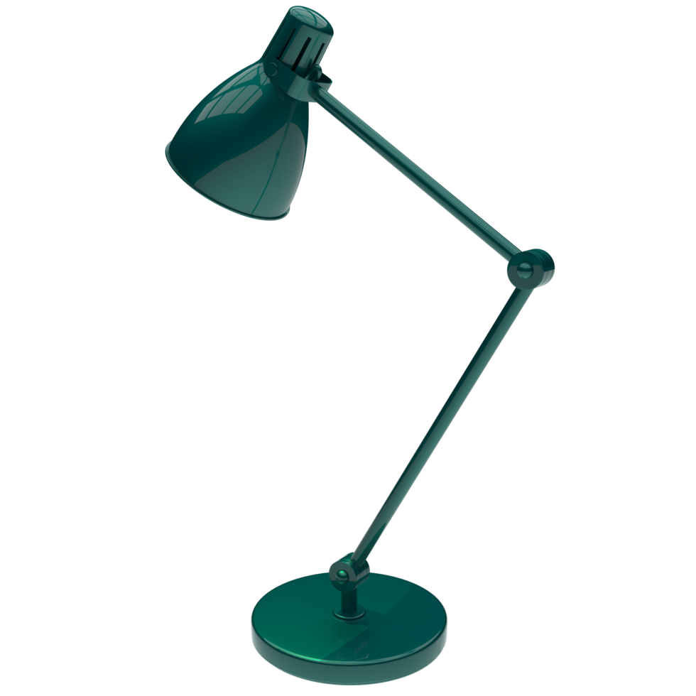 moderno scrivania lampada isolato su sfondo. 3d interpretazione - illustrazione png