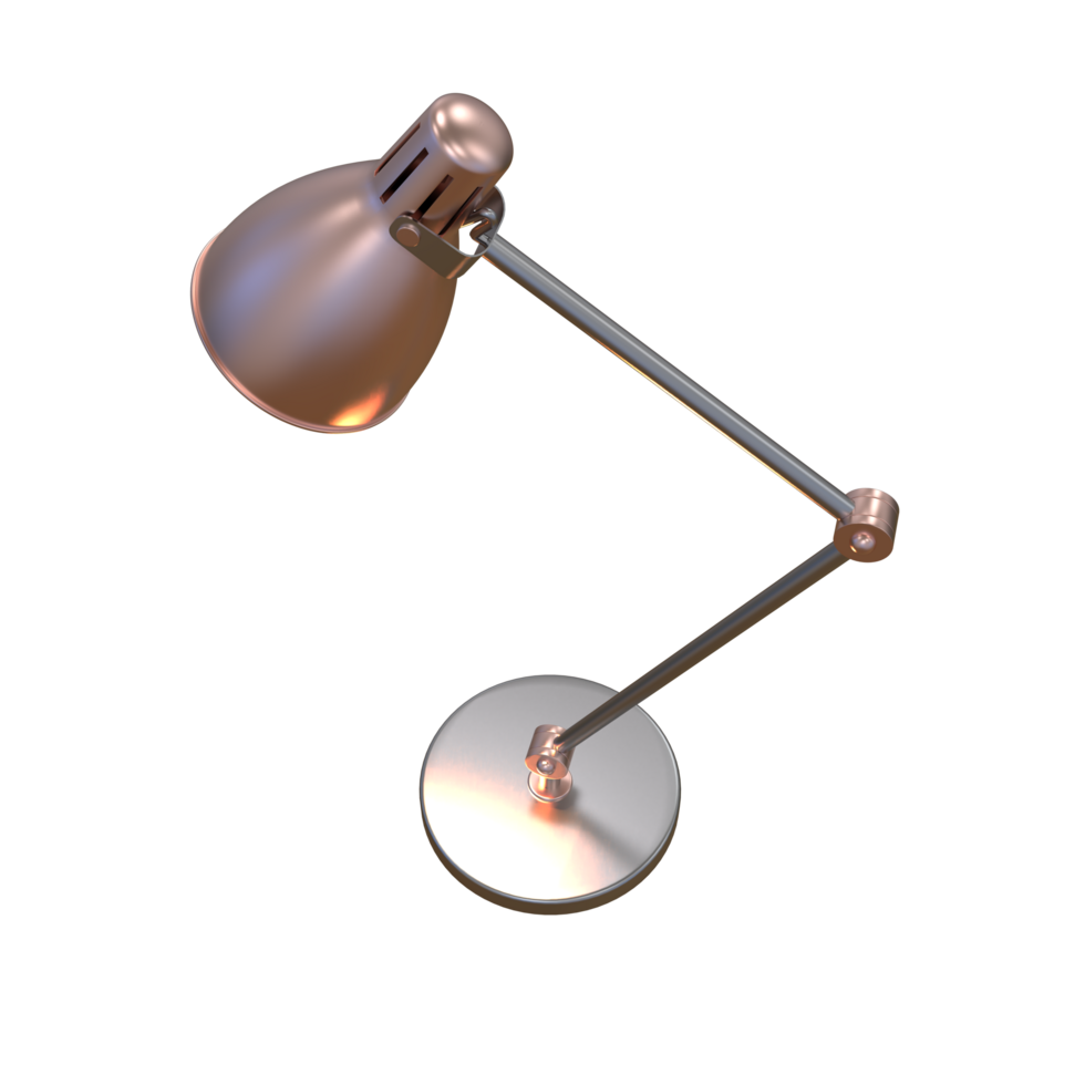 Modern desk lamp isolated on background. 3d rendering - illustration png