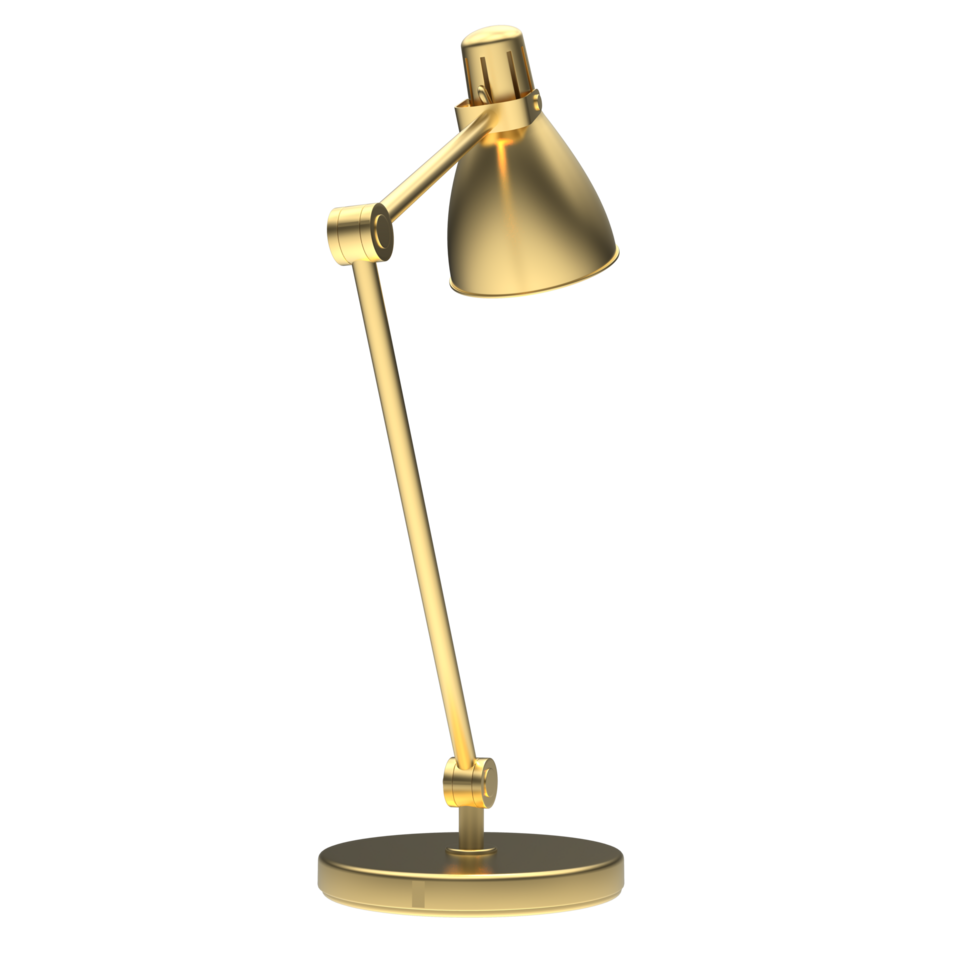 modern skrivbord lampa isolerat på bakgrund. 3d tolkning - illustration png