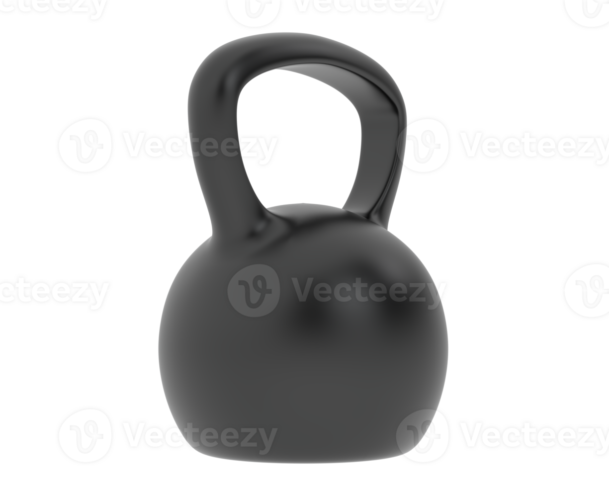 kettlebell isolé sur Contexte. 3d le rendu - illustration png