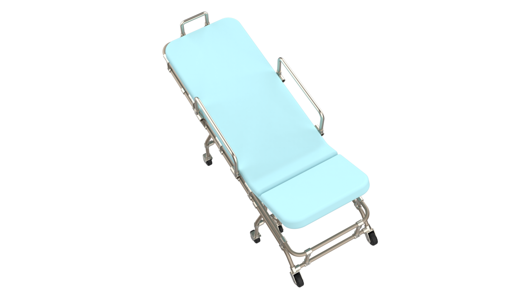 Medical stretcher isolated on background. 3d rendering - illustration png