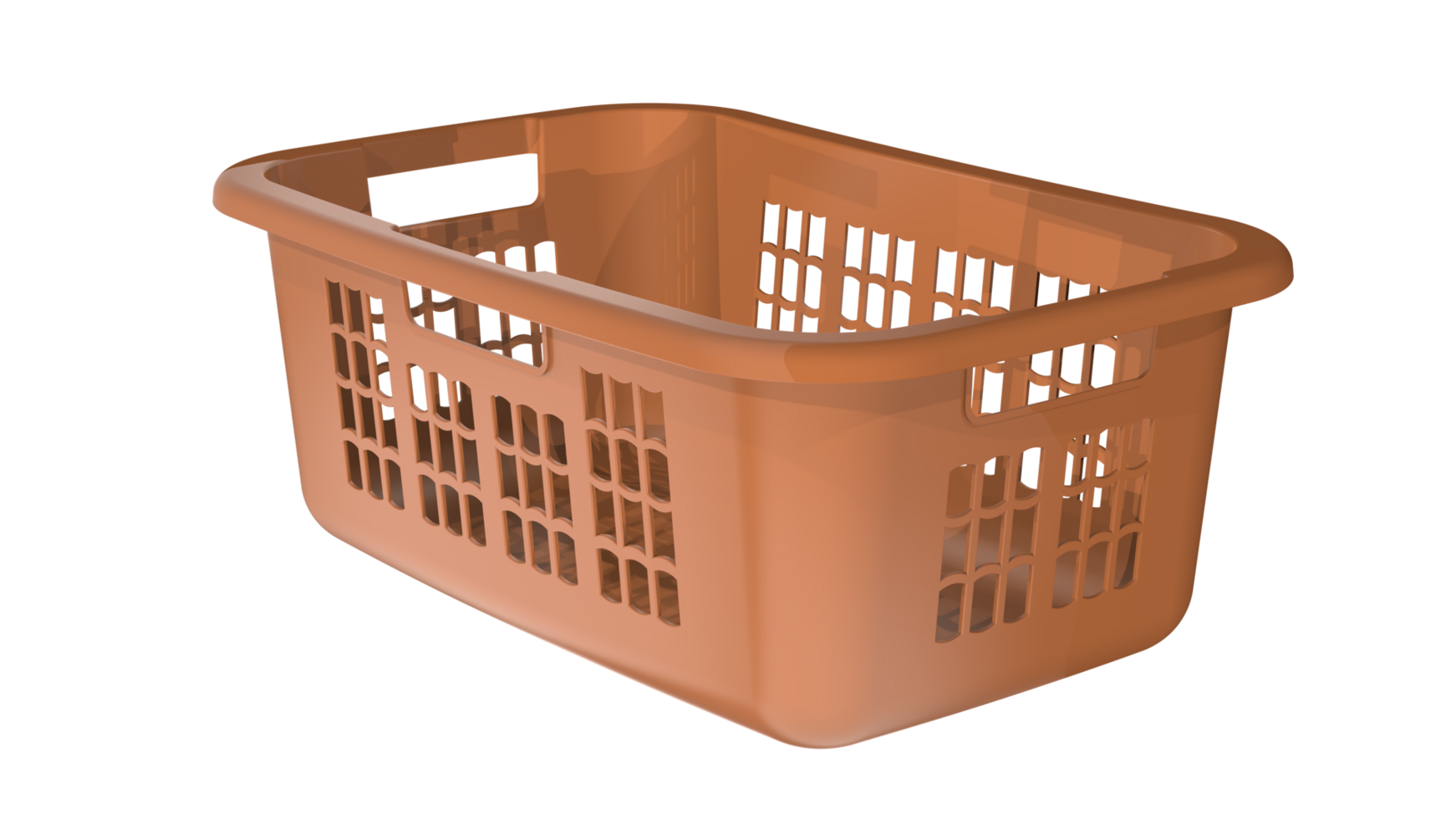 Laundry basket isolated on background. 3d rendering - illustration png