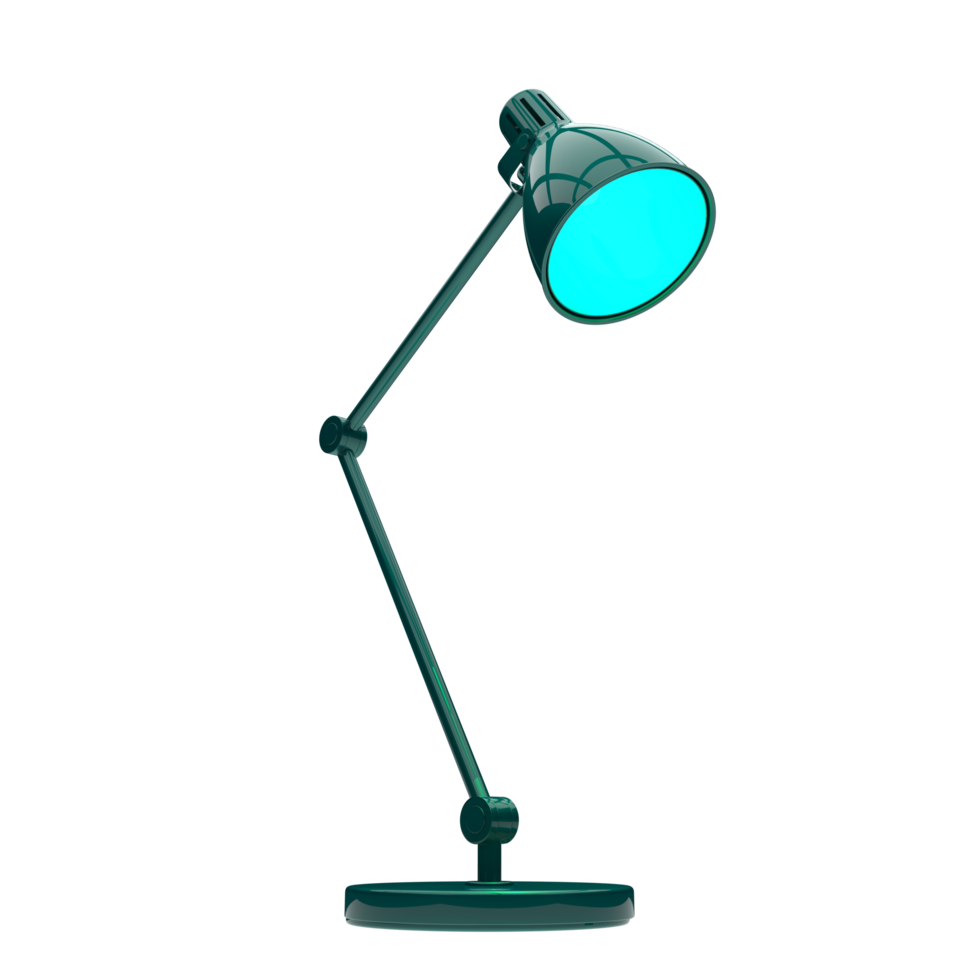 Modern desk lamp isolated on background. 3d rendering - illustration png