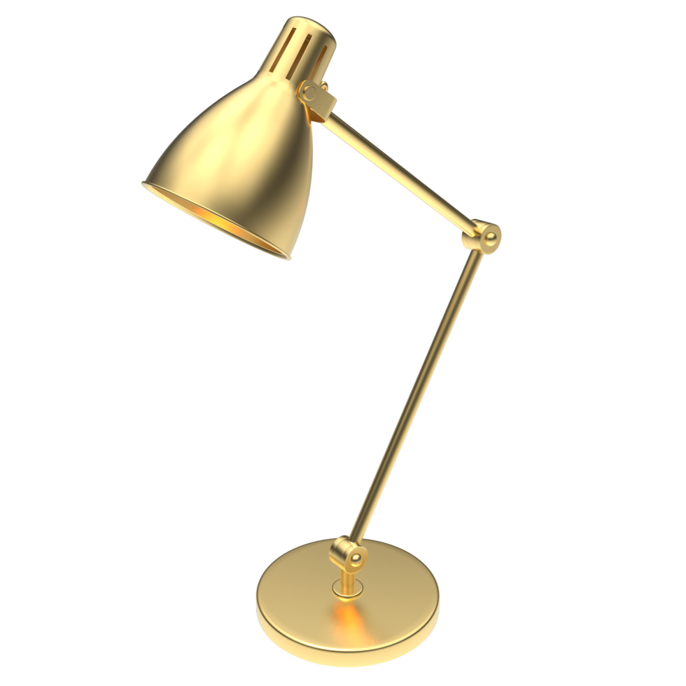 Modern desk lamp isolated on background. 3d rendering - illustration png