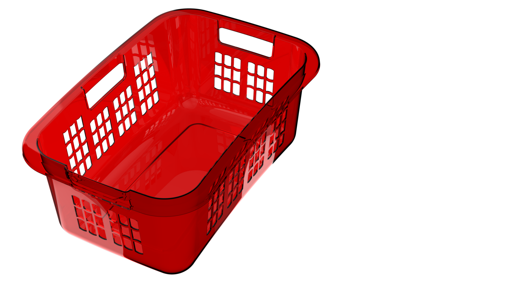 Laundry basket isolated on background. 3d rendering - illustration png