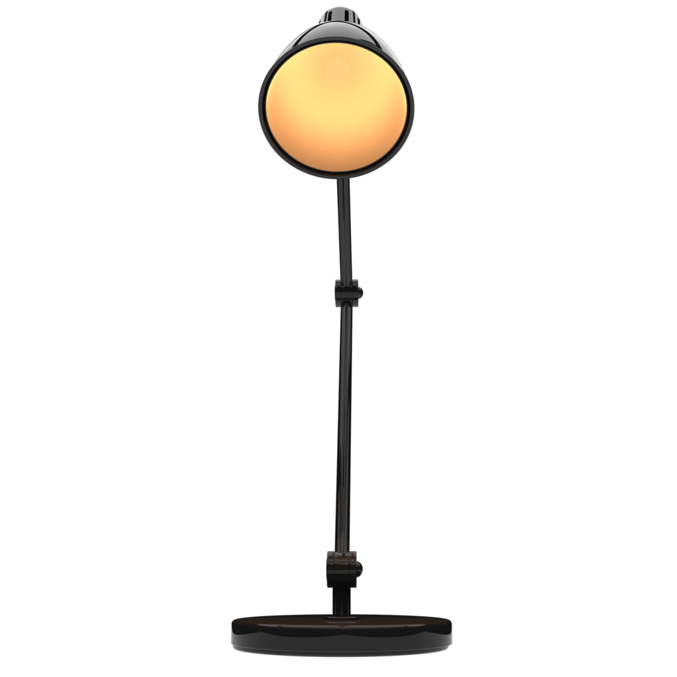 Modern desk lamp isolated on background. 3d rendering - illustration png
