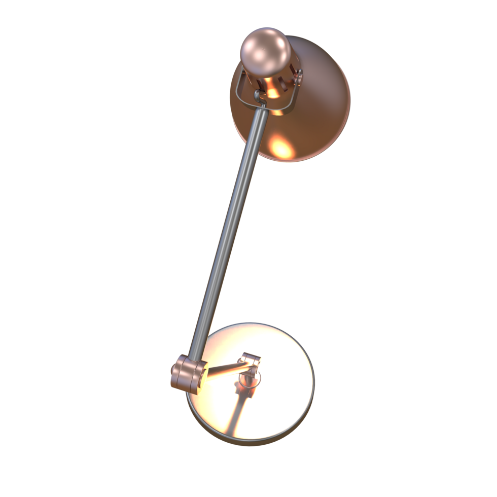 Modern desk lamp isolated on background. 3d rendering - illustration png