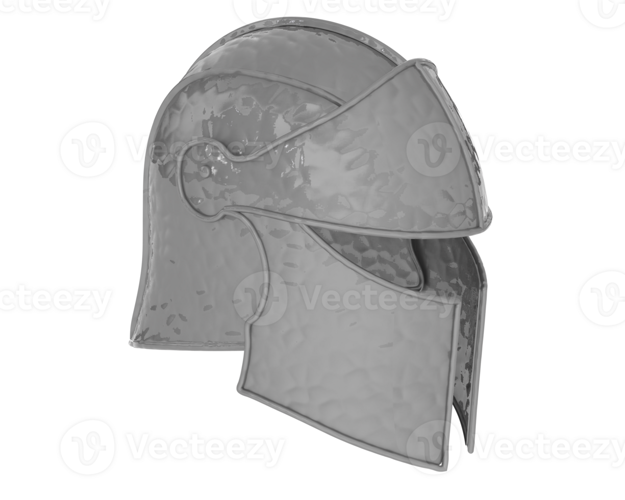 Chevalier casque isolé sur Contexte. 3d le rendu - illustration png