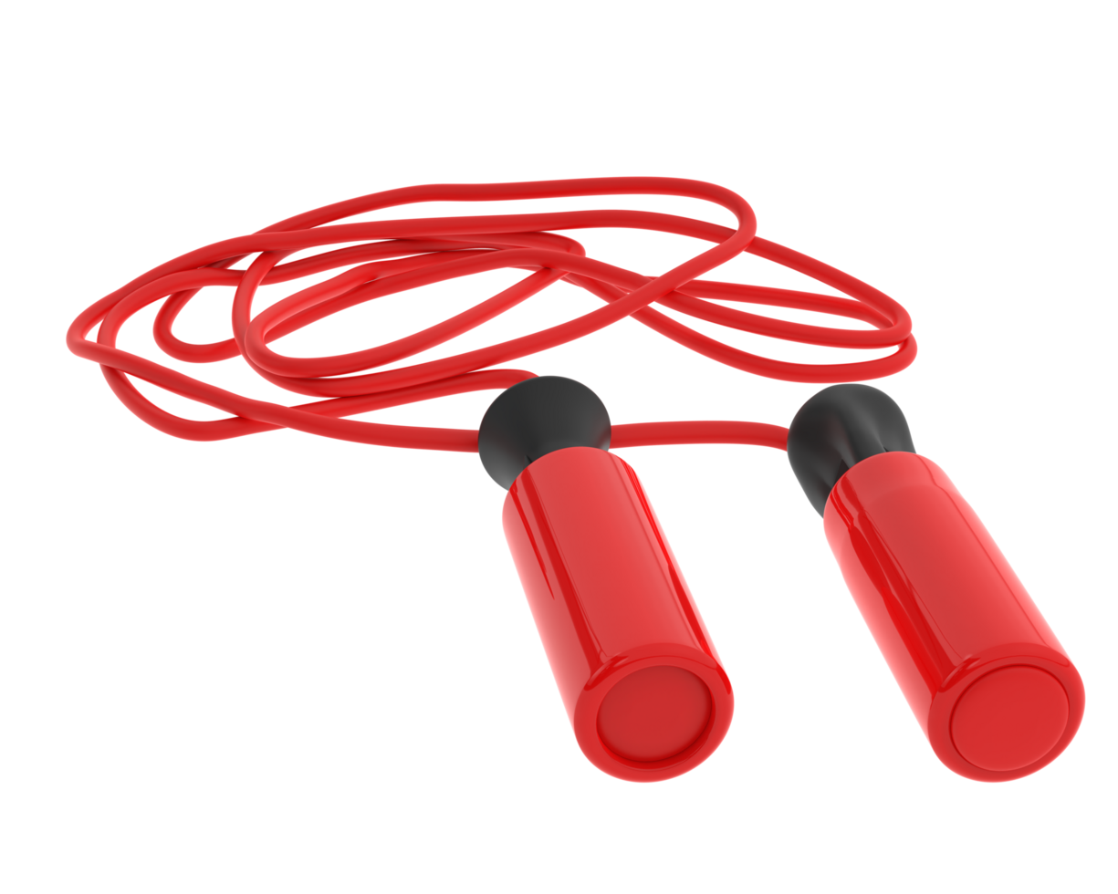 Jump rope isolated on background. 3d rendering - illustration png