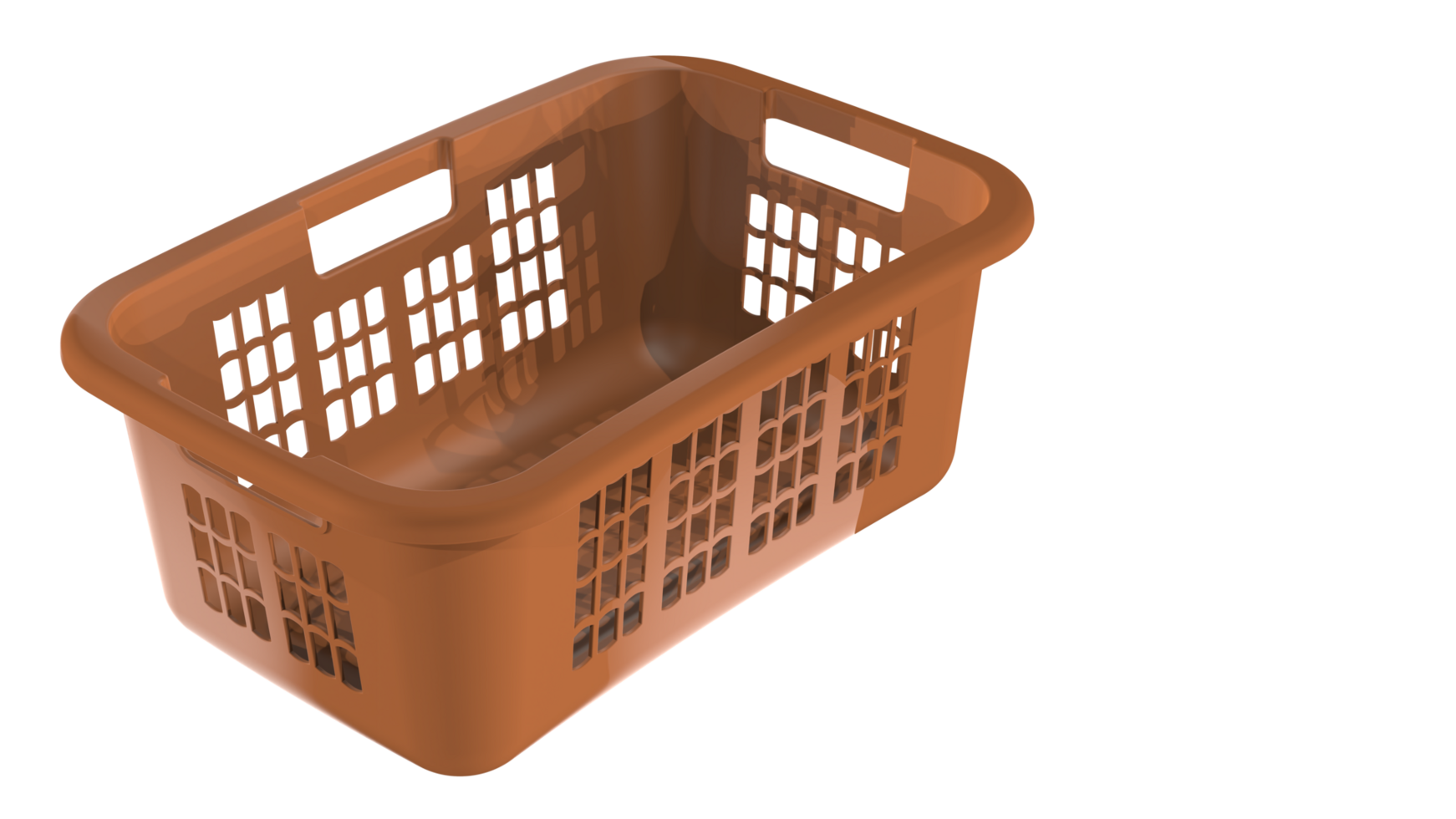 Laundry basket isolated on background. 3d rendering - illustration png