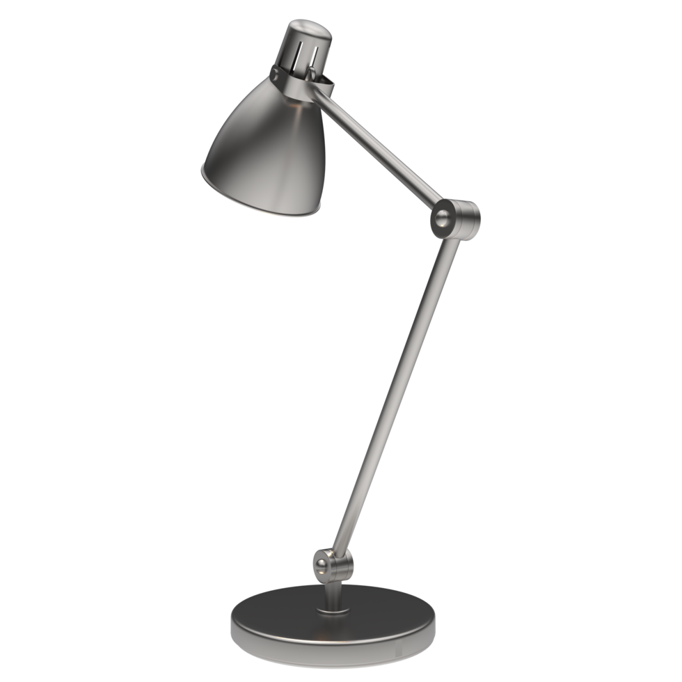 Modern desk lamp isolated on background. 3d rendering - illustration png