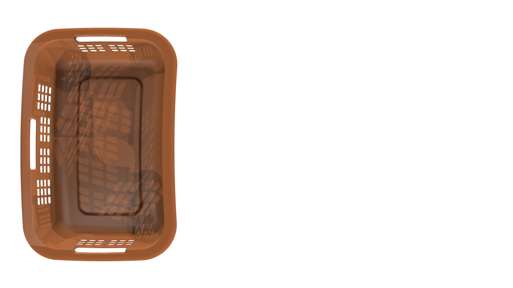 Laundry basket isolated on background. 3d rendering - illustration png