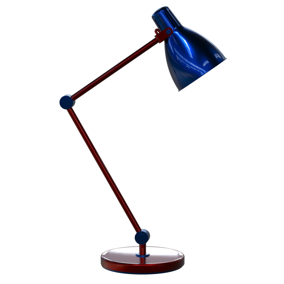Modern desk lamp isolated on background. 3d rendering - illustration png
