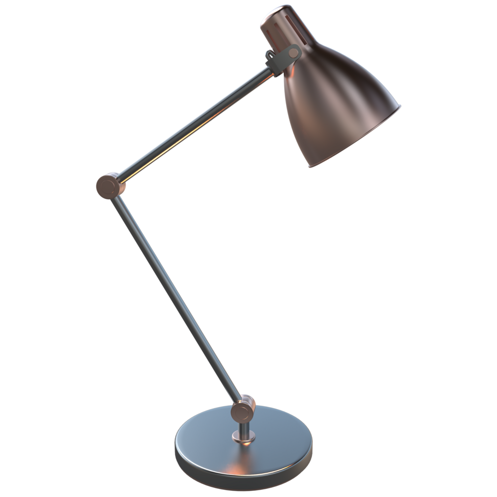 Modern desk lamp isolated on background. 3d rendering - illustration png
