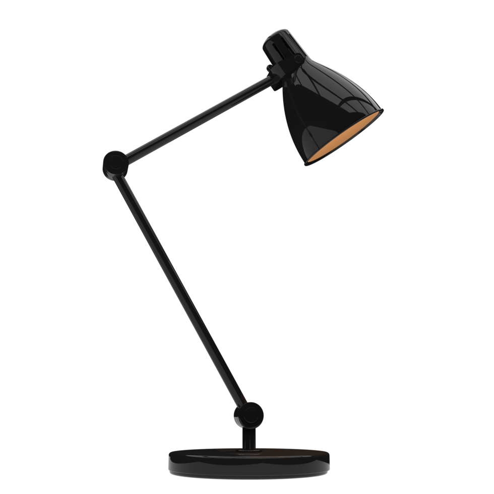 modern skrivbord lampa isolerat på bakgrund. 3d tolkning - illustration png