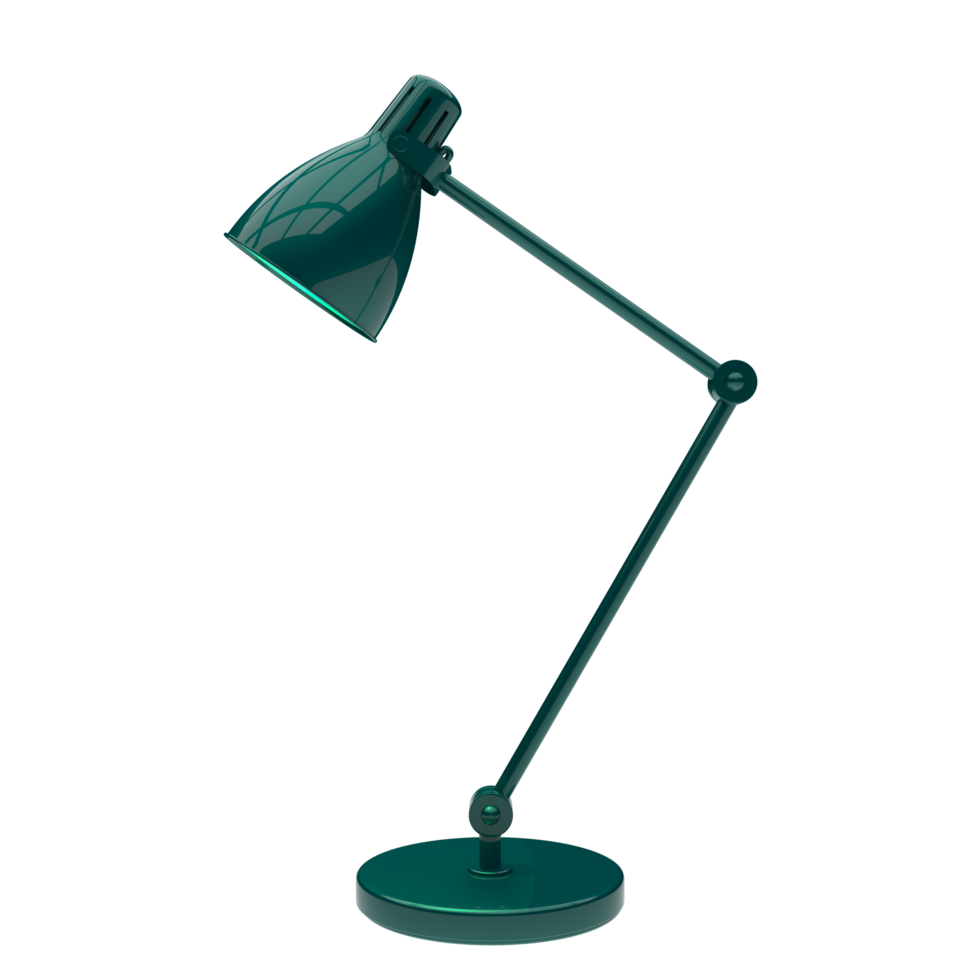 Modern desk lamp isolated on background. 3d rendering - illustration png