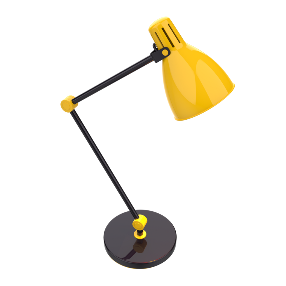 Modern desk lamp isolated on background. 3d rendering - illustration png