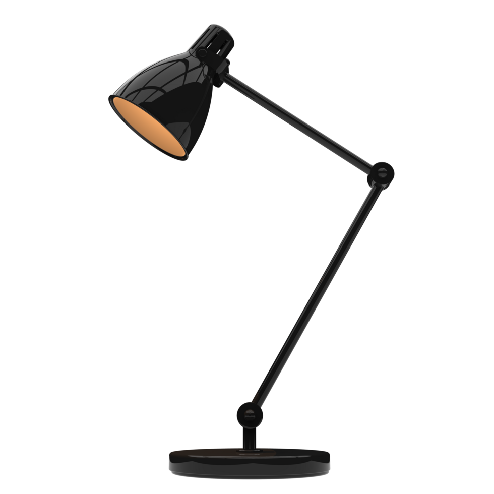 Modern desk lamp isolated on background. 3d rendering - illustration png