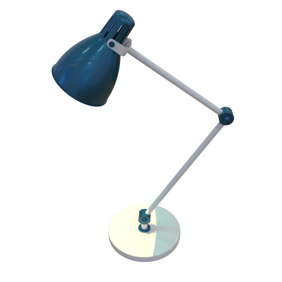 Modern desk lamp isolated on background. 3d rendering - illustration png